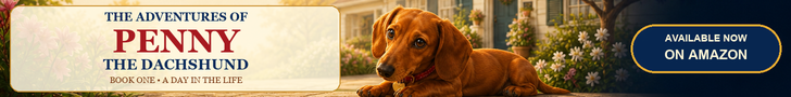 The Adventures of Penny the Dachshund. Book One: A Day in the Life. Available on Amazon.